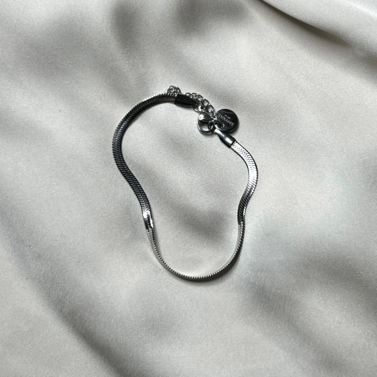Armbånd snake chain sølv 3 mm