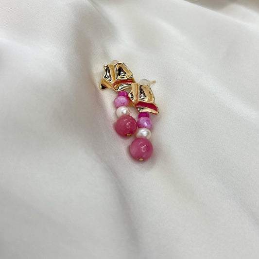 Øredobber - Rosa statement