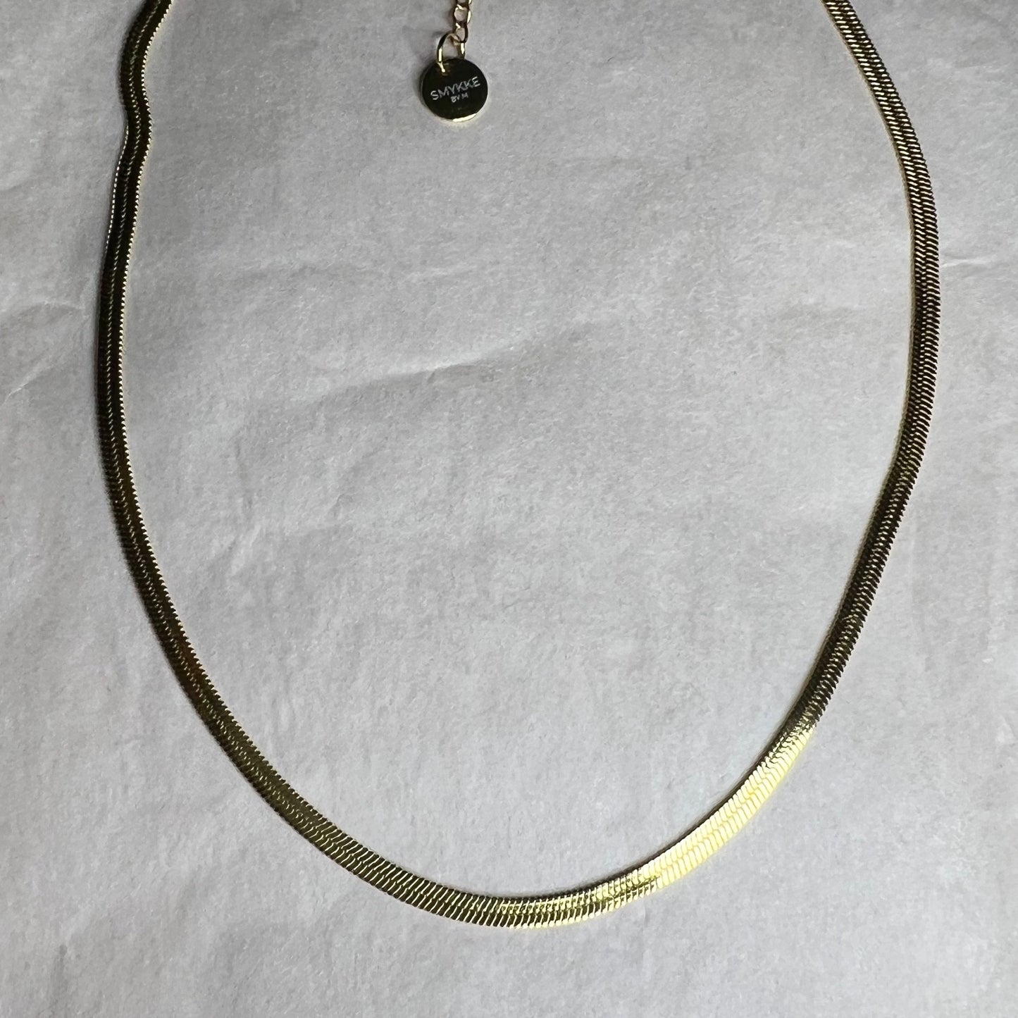 Halskjede snake chain gull 3mm
