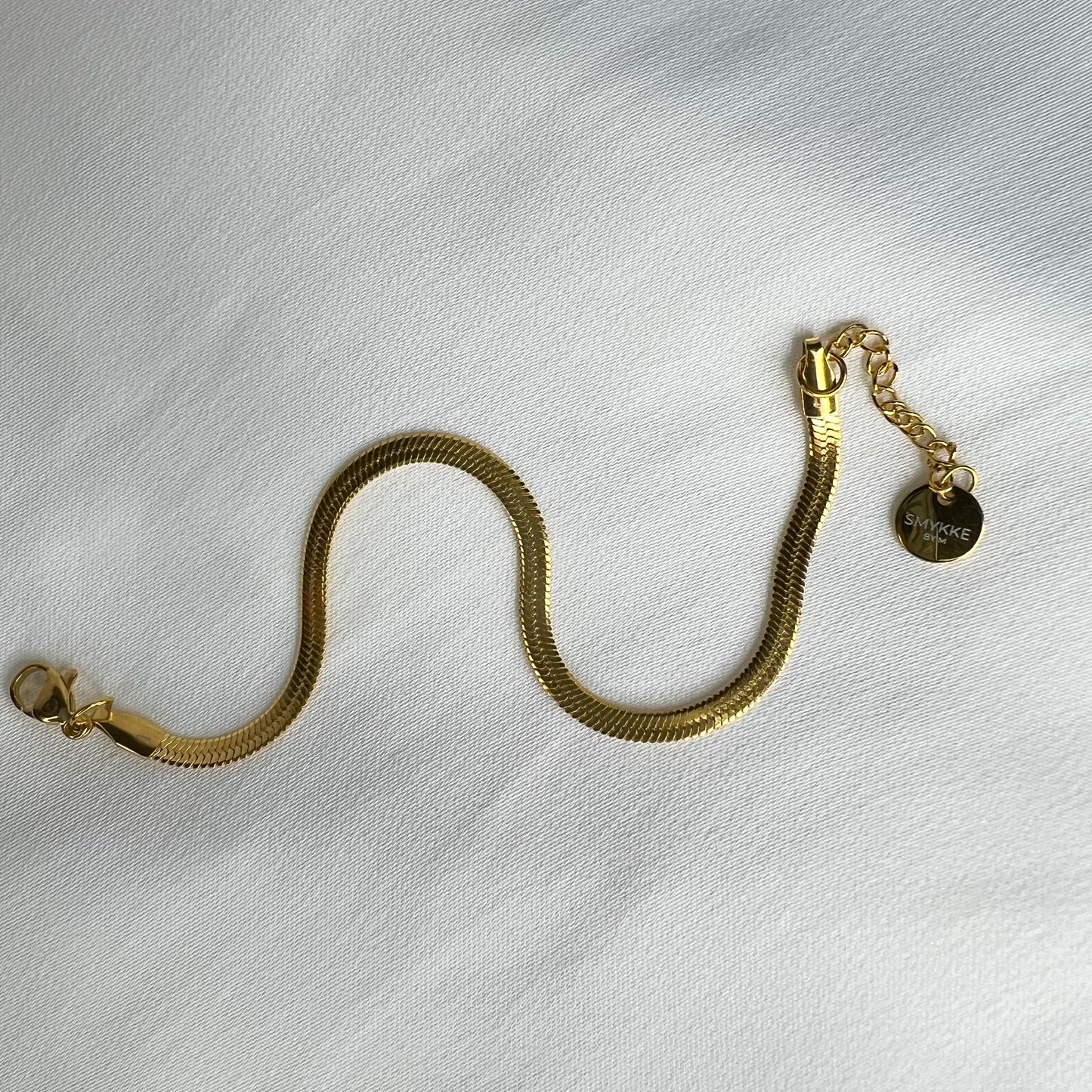 Armbånd snake chain gull 3 mm