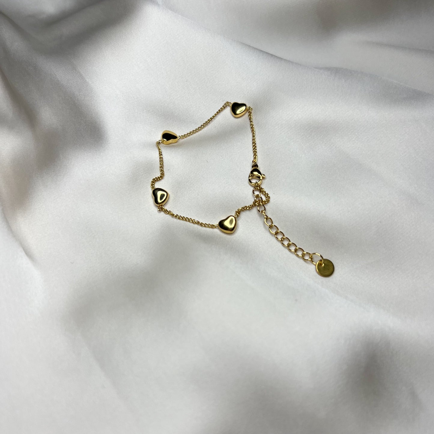 Armbånd - gullhjerter