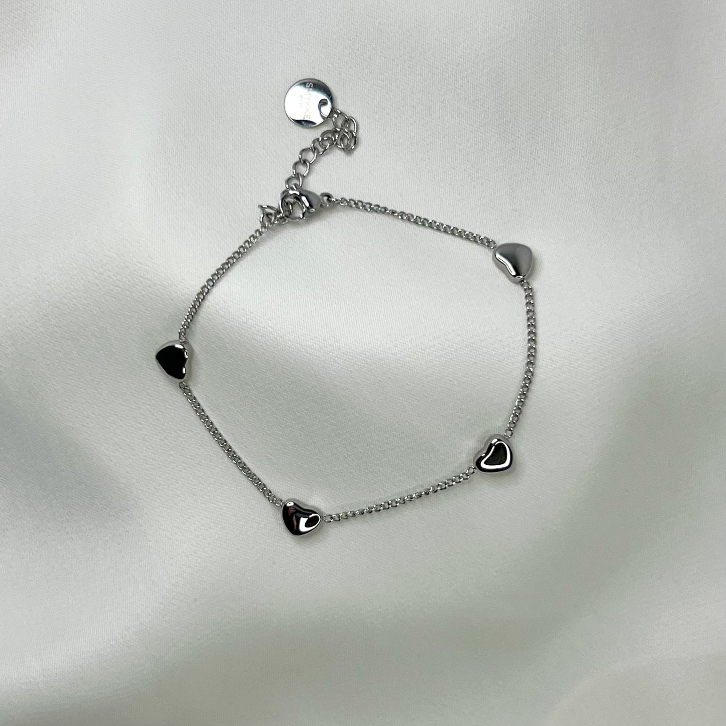 Armbånd - sølvhjerter