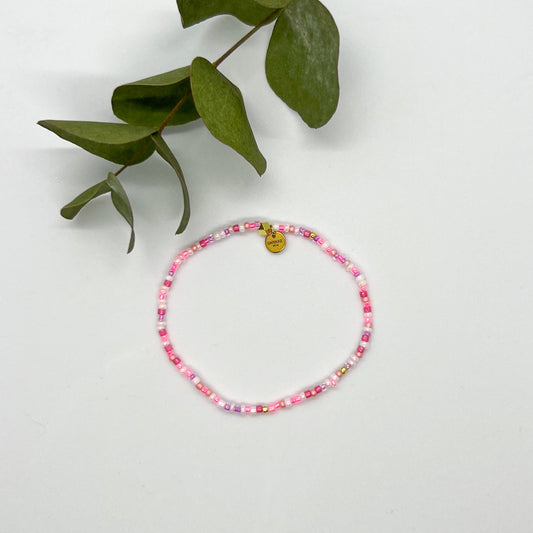 Armbånd - Rosa miks elastisk