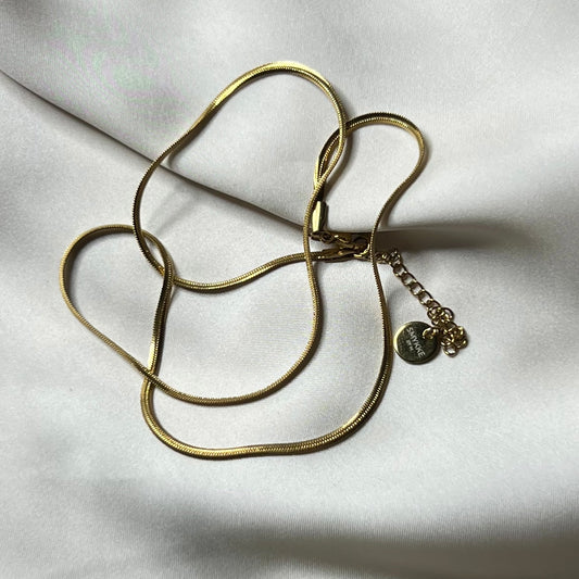 Halskjede snake chain gull 2mm