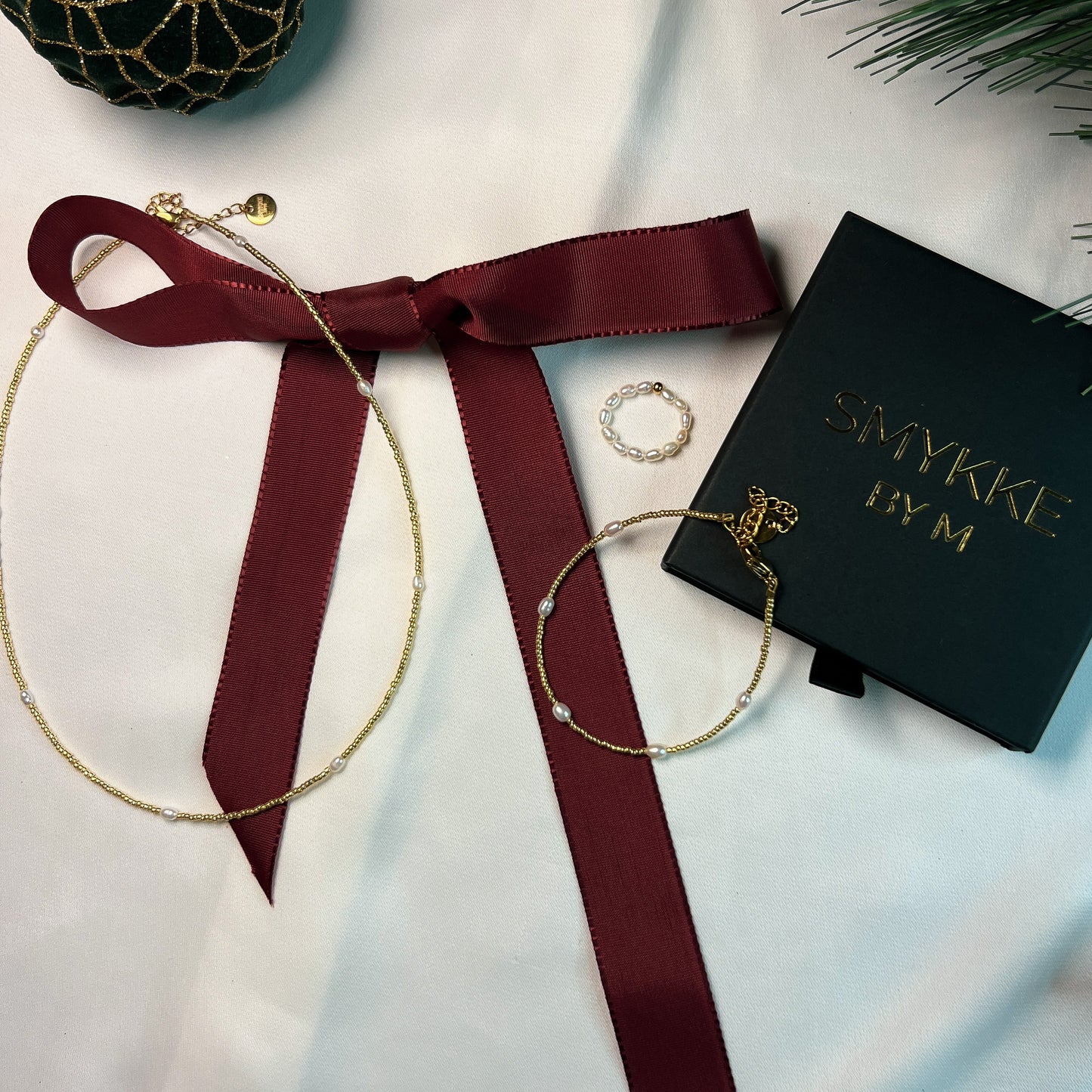 Smykkesett - Ida - Halskjede, Armbånd & ring