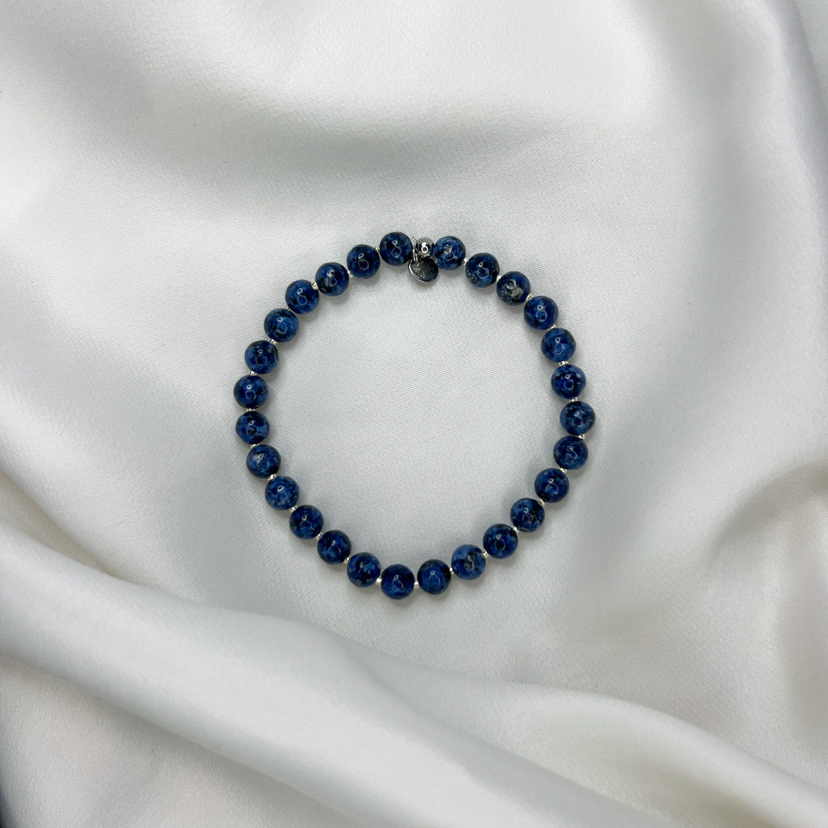Armbånd Jørgen med blå perler