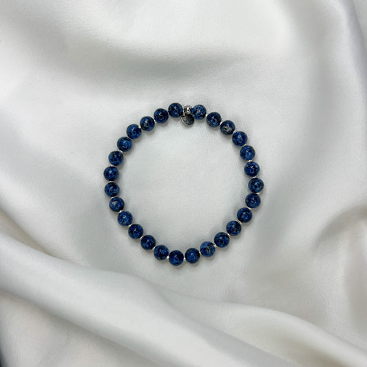 Armbånd Jørgen med blå perler