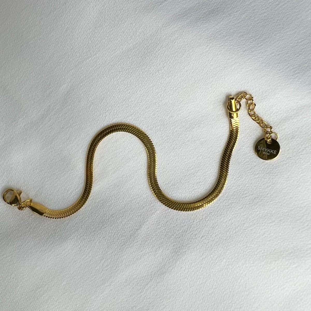 Armbånd snake chain gull 3 mm med lås