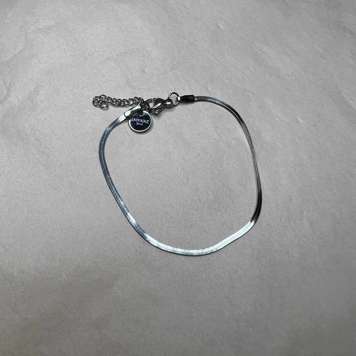 Armbånd snake chain sølv 2 mm med lås