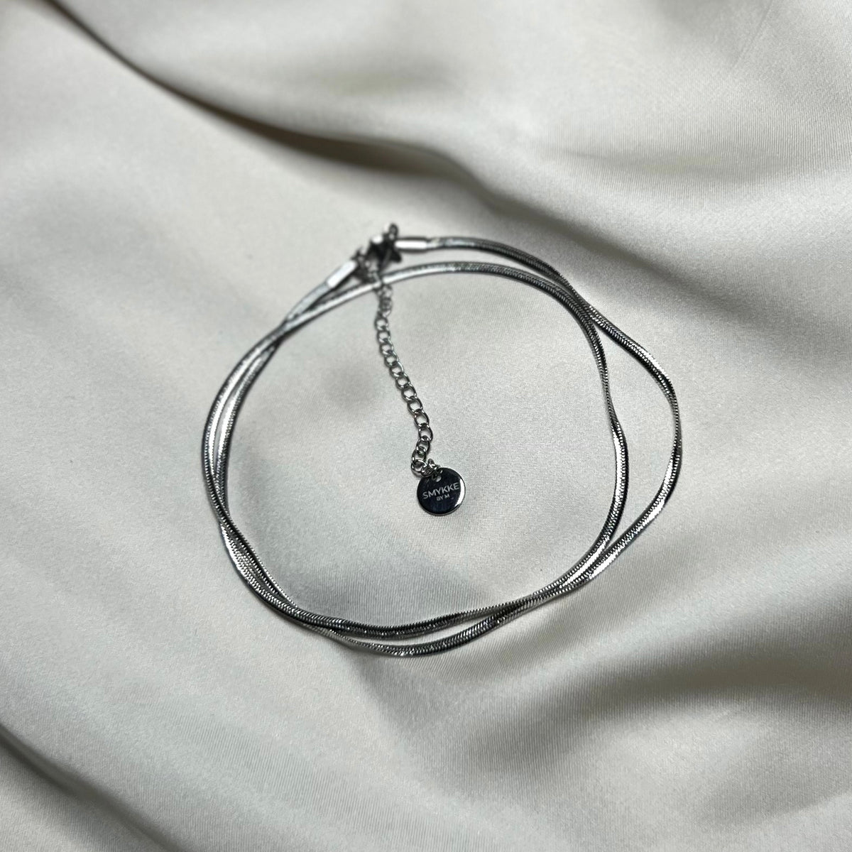 Halskjede snake chain sølv 2 mm med lås